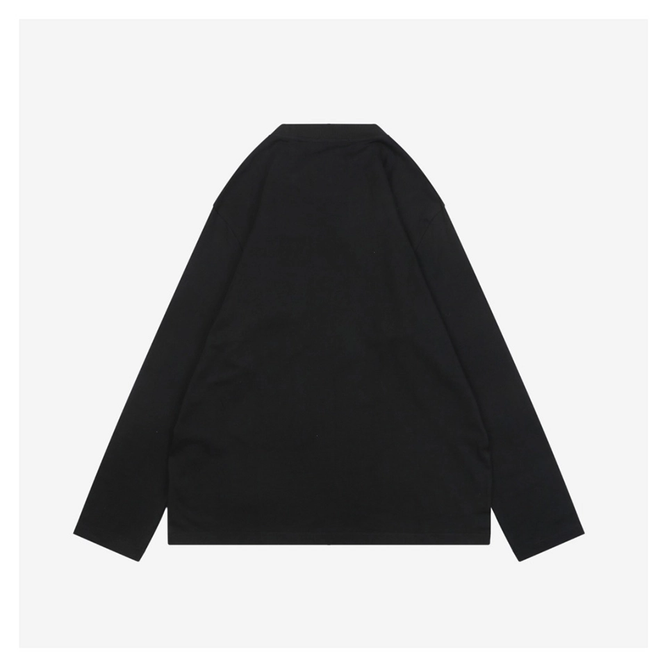 L Logo Embroidered Faux Pocket Shirt