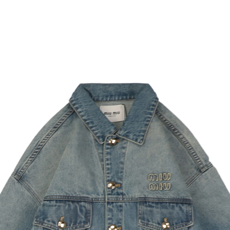 MM Letter Patch Embroidered Denim Jacket1.jpeg
