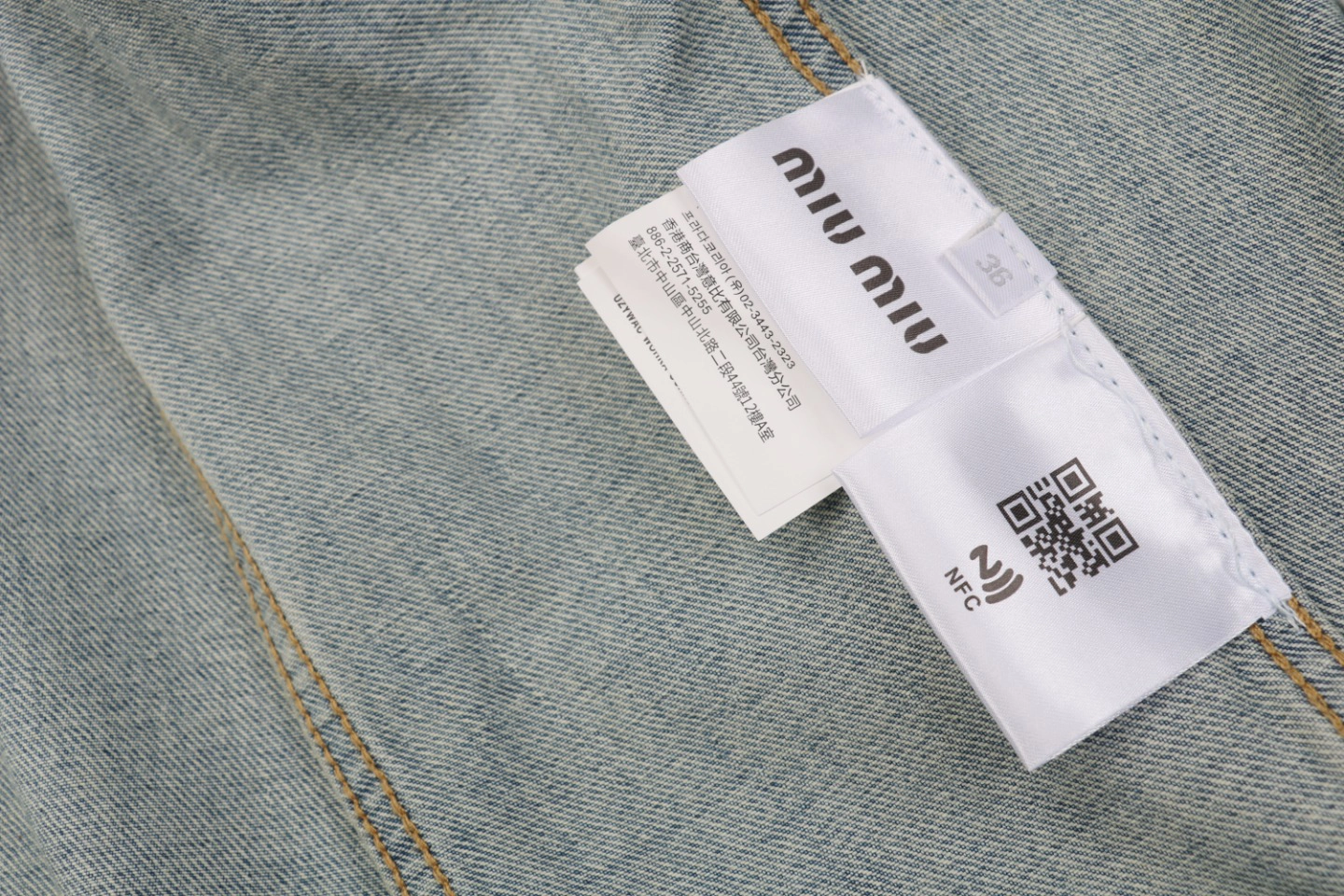 MM Letter Patch Embroidered Denim Jacket8.jpeg