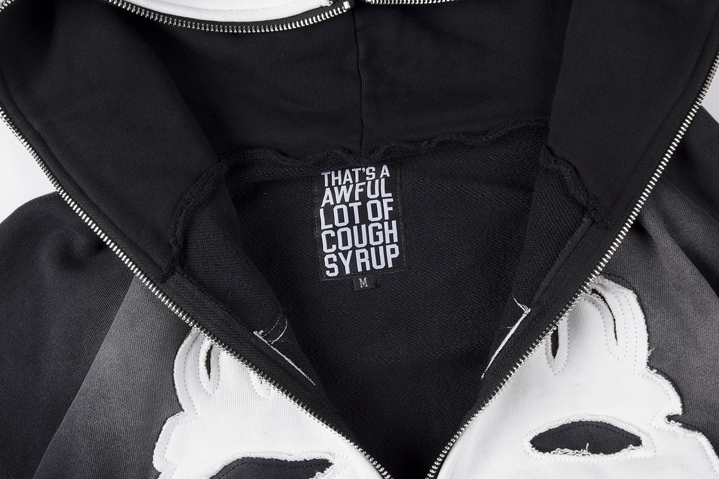 That’s A Awful Lot of Cough Syrup Skeleton Print Full Zip Hoodie6