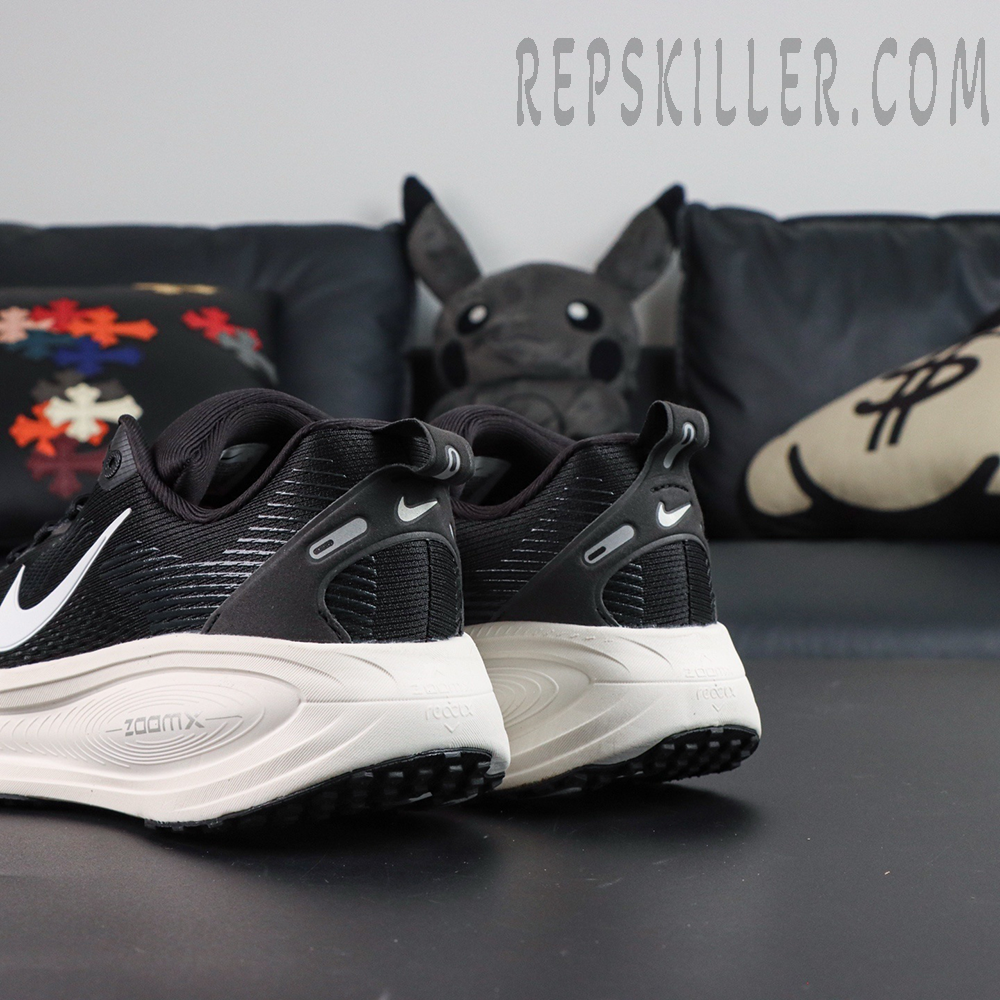 Nike Vomero 18 Extra Wide rear angle showing heel support and ZoomX logo