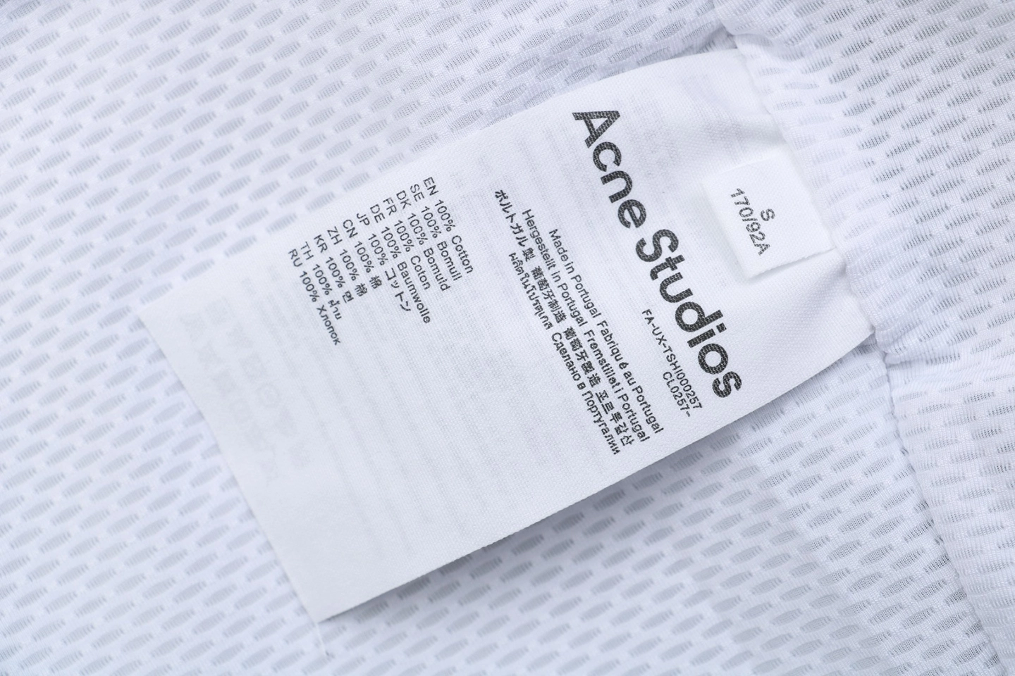 Acne Studios 1996 Embroidered Back Logo Jacket Grey Wash tag