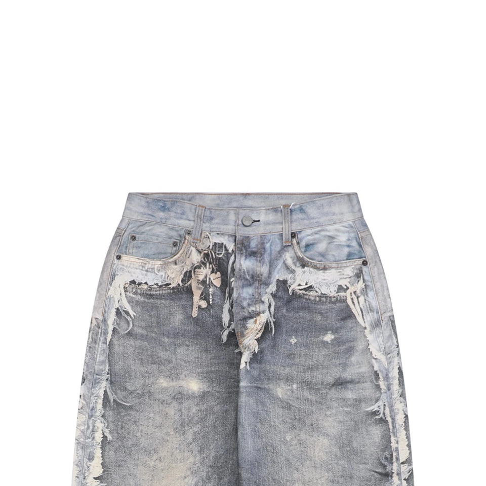 Acne Studios Destroyed Trompe-l’œil Denim Pants