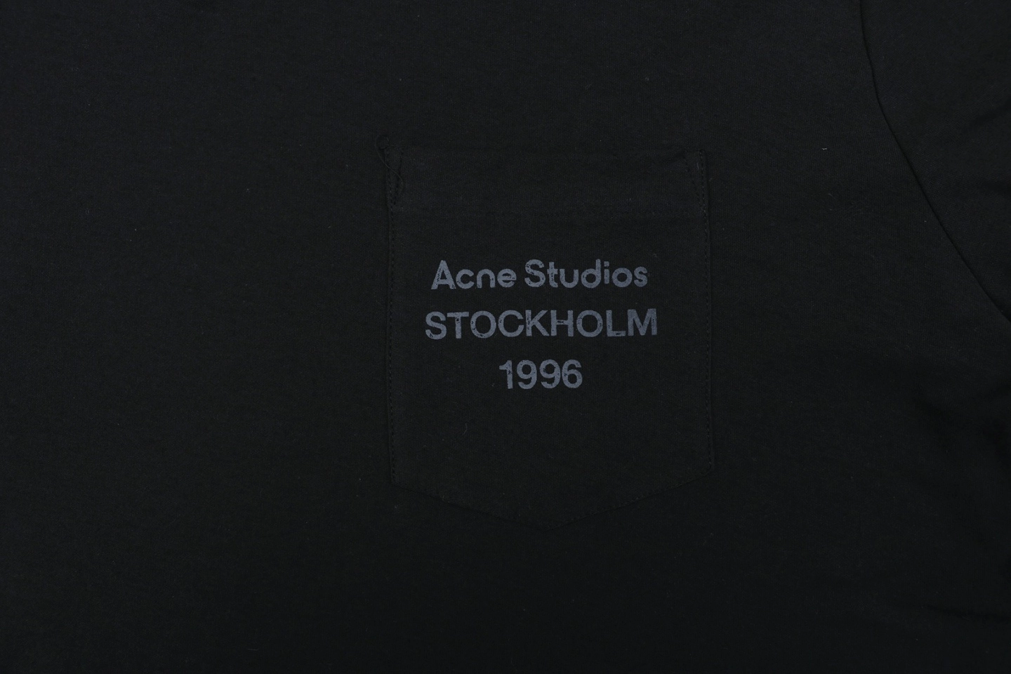 Acne Studios Pocket Logo Print Shirt Logo
