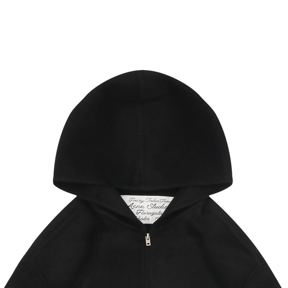 Acne Studios Wool Cashmere Hooded Jacket Black