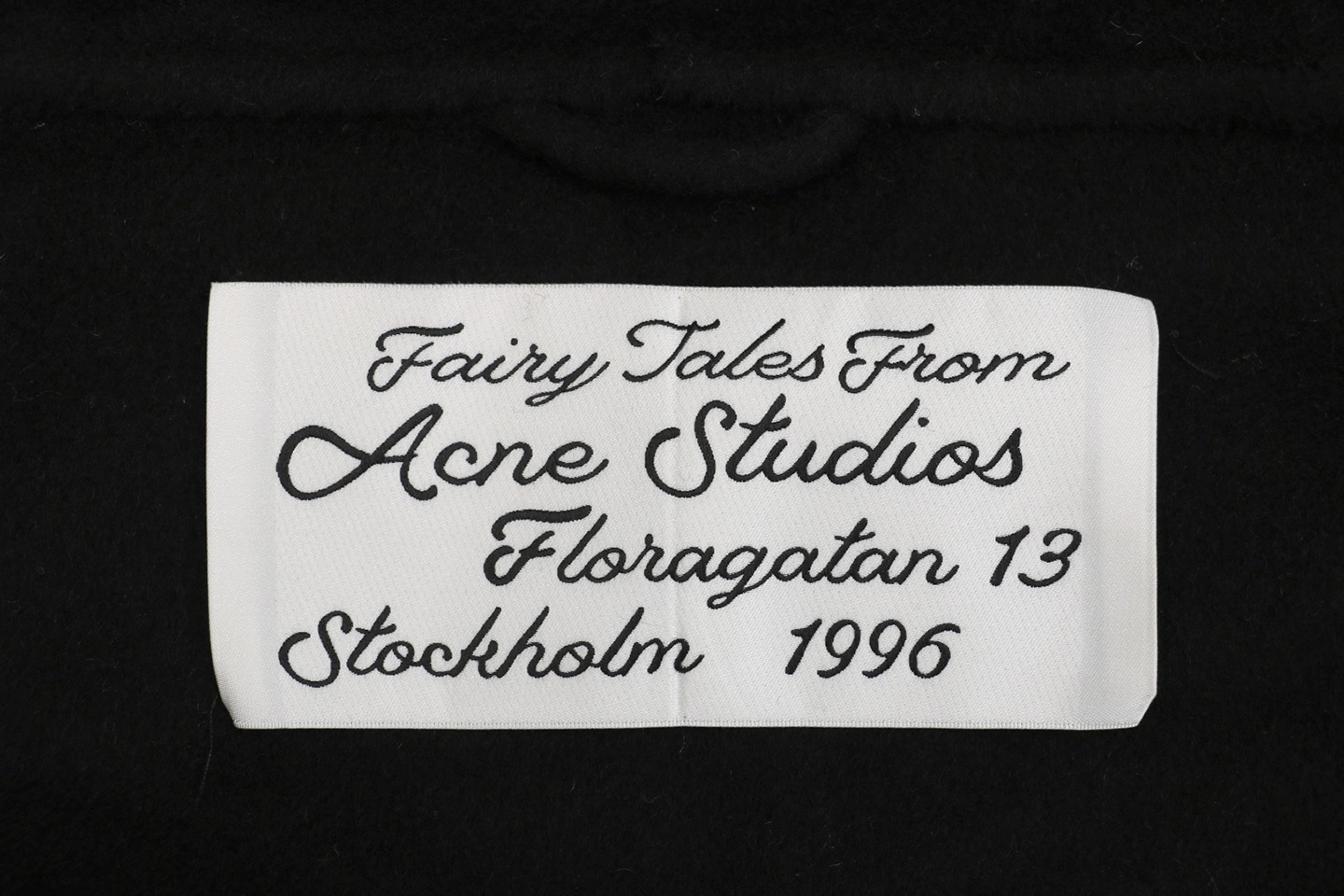 Acne Studios Wool Cashmere Hooded Jacket Black