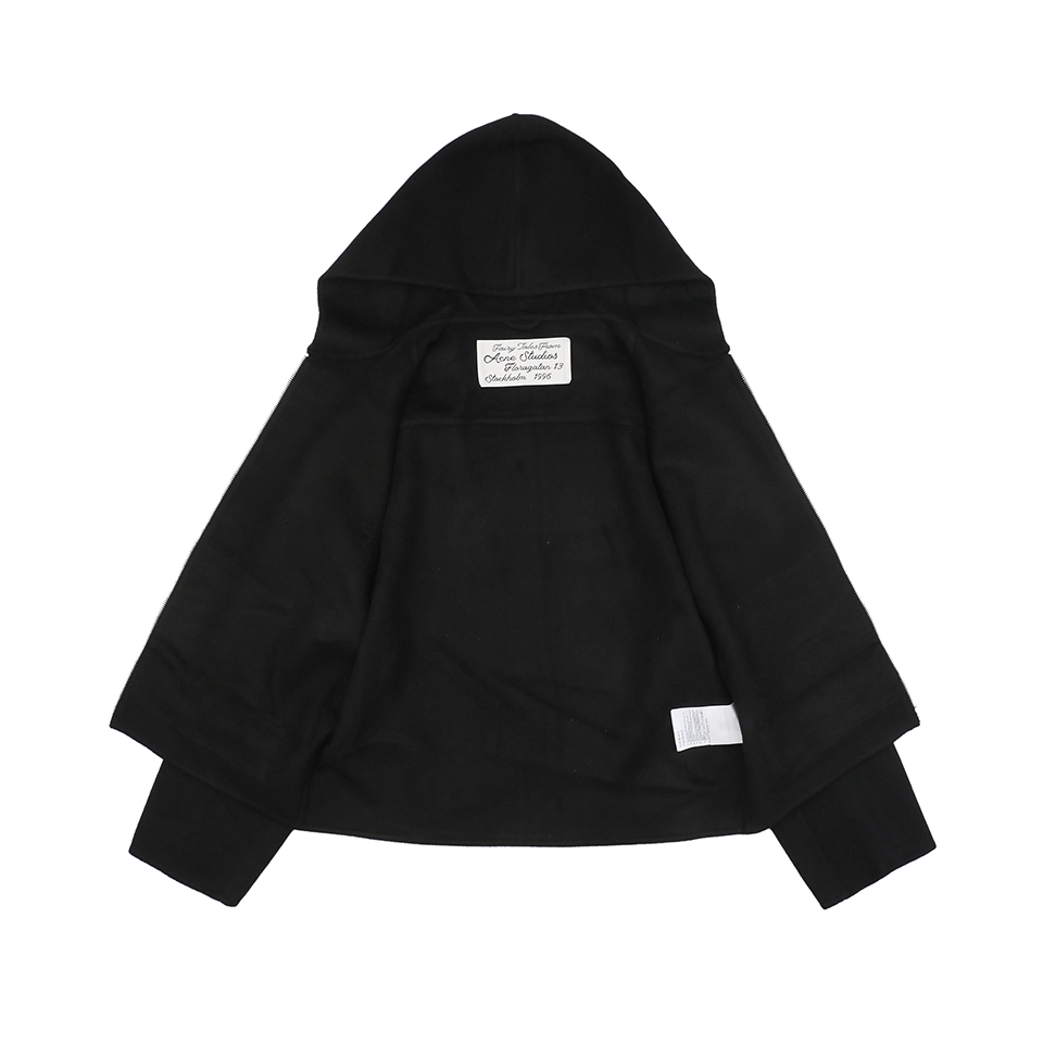 Acne Studios Wool Cashmere Hooded Jacket Black9.jpeg