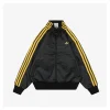 Ad Faux Leather Embossed Track Jacket