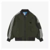 Ad Three-Stripes Padded Flight Jacket Olive Green
