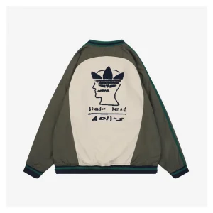 Adidas × Brain Dead V-Neck Sweatshirt Back side