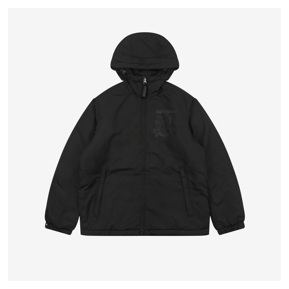 BBry BT Equestrian Knight Hooded Jacket Black Front side