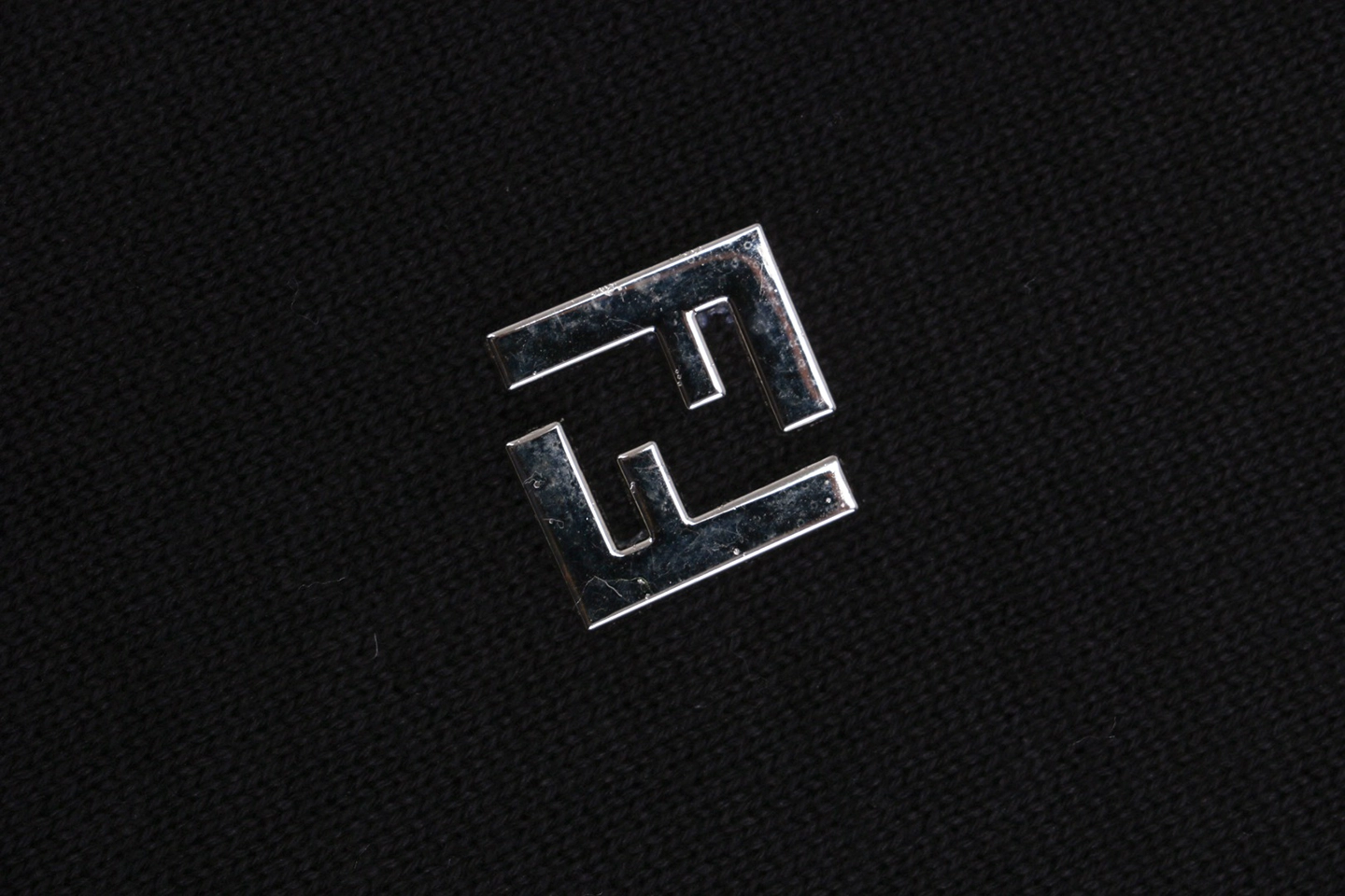F Metallic Logo Jacquard T-shirt Logo