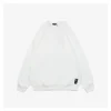 F Tonal Double-F Embossed Crewneck Sweatshirt (White/Black)