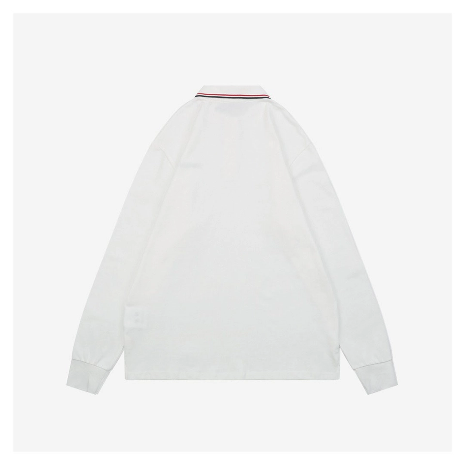 MM Contrast-Tipped Logo Polo Shirt Back side