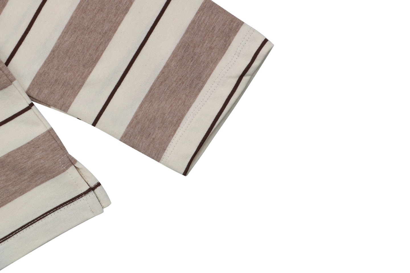MM Striped Logo Patch Polo Shirt Khaki3.jpeg