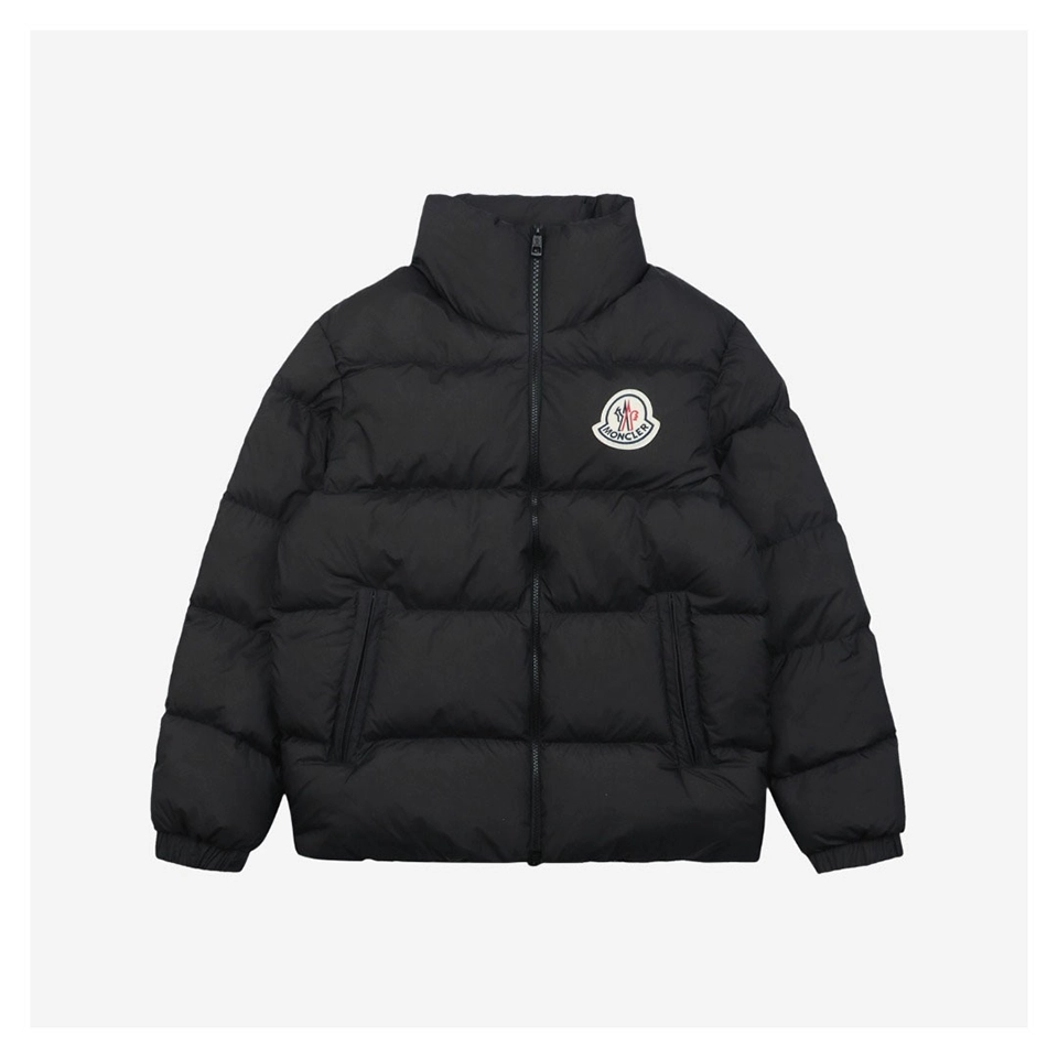 Moncler Citala Large Logo Down Jacket Black Front side