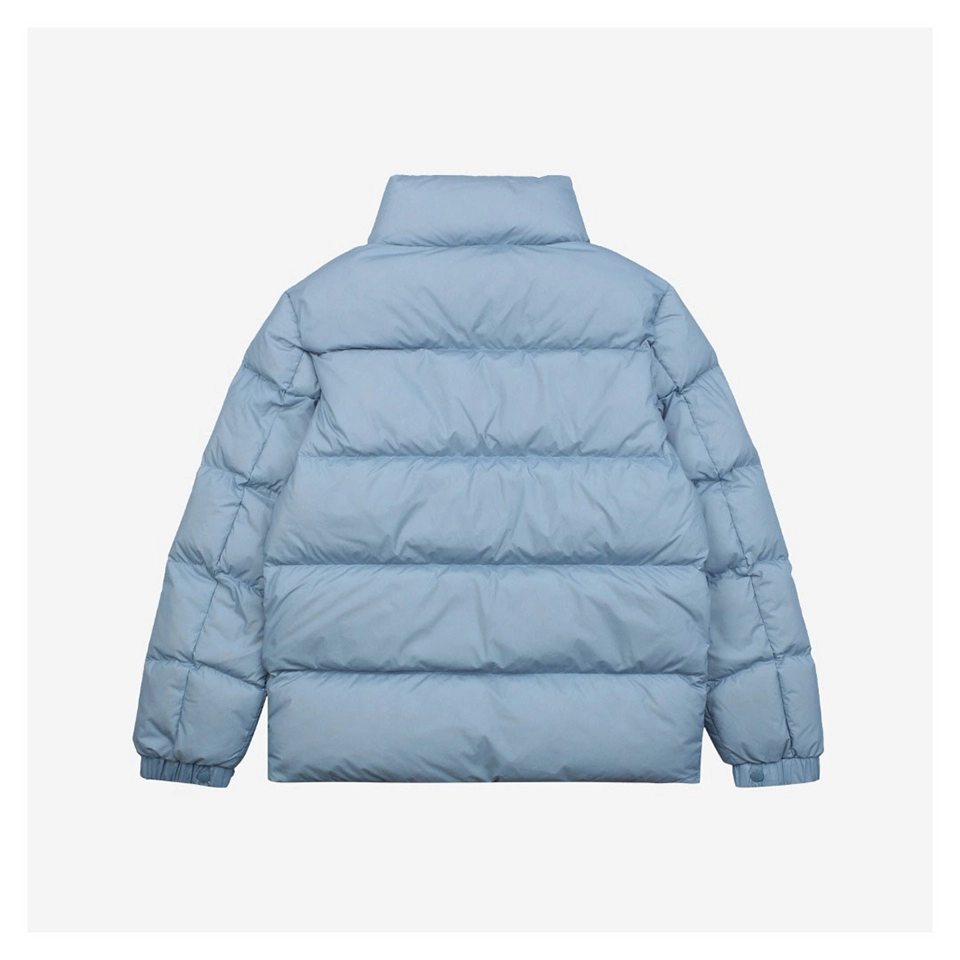 Moncler Citala Large Logo Down Jacket Blue Back side