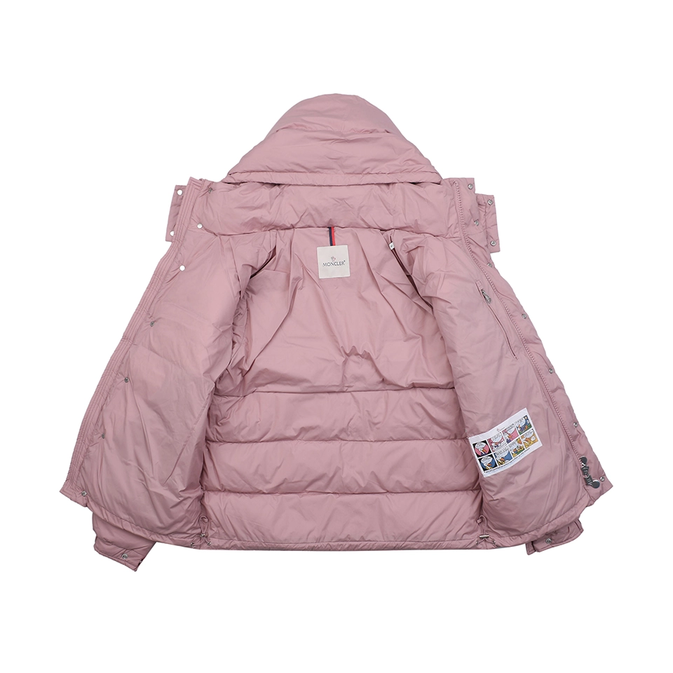 Mxxcler Maya Matte Hooded Down Jacket Pink Inside