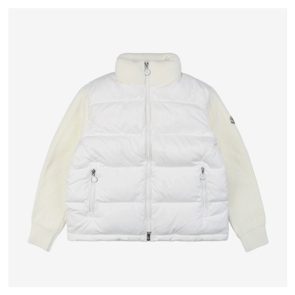 Mxxcler Patchwork Down Five-Panel Jacket White Front side