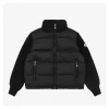 Mxxcler Patchwork Down Five-Panel Jacket (Black/White)