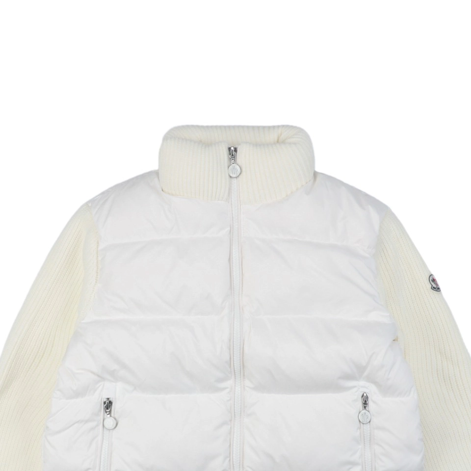 Mxxcler Patchwork Down Five-Panel Jacket White