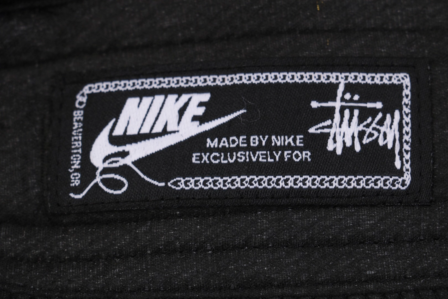 Nike x Stussy Striped Graffiti Pants Black Logo Print