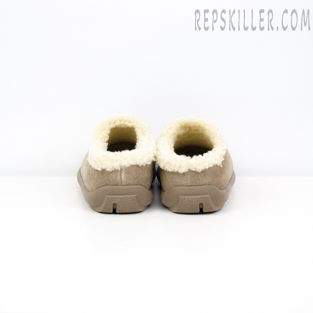 Premium Jade Slipper Light Beige Grey Heels