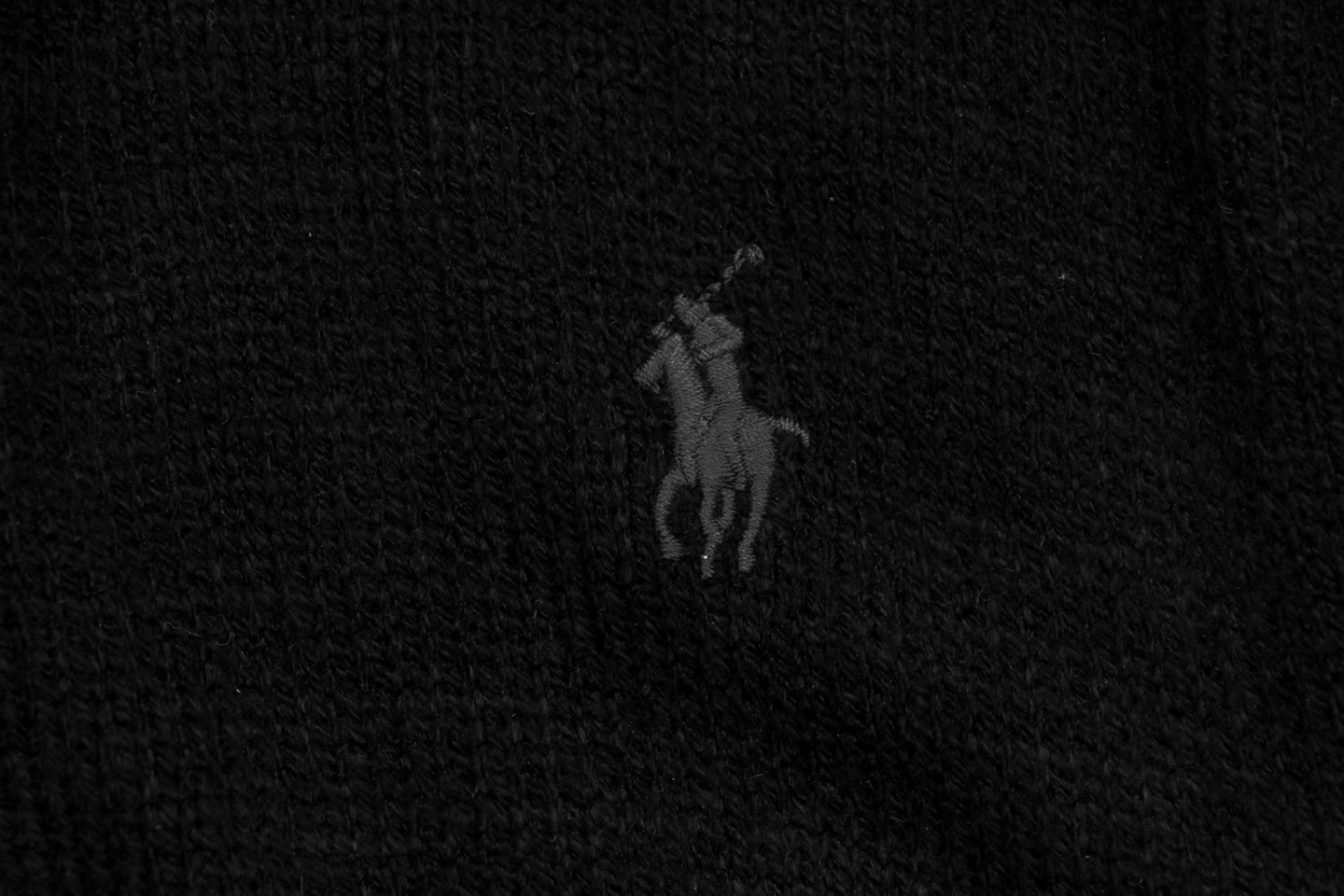 Ralph Lauren Small Pony Quarter-Zip Sweater Logo