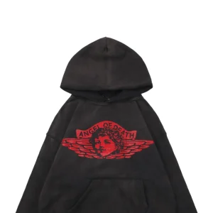 Saint Michael Angel of Death Vintage Washed Hoodie