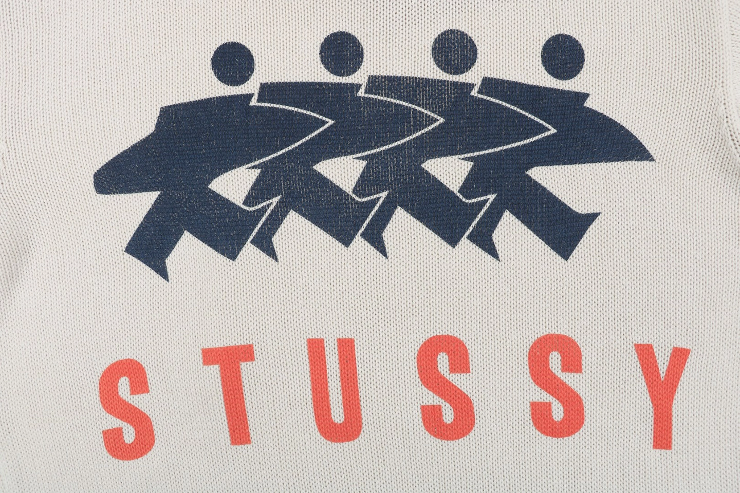 Stussy Surfer Graphic Knit Sweater Back side
