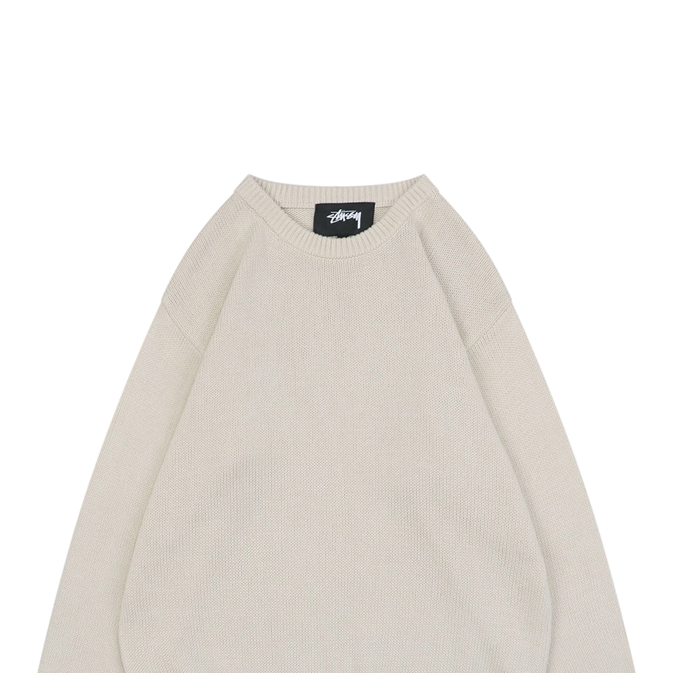 Stussy Surfer Graphic Knit Sweater Beige