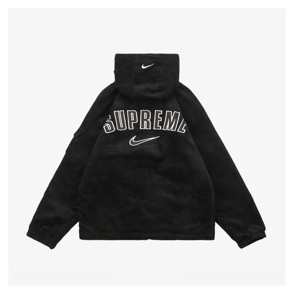 Sup x Nike Mini Swoosh Corduroy Hooded Jacket Back side