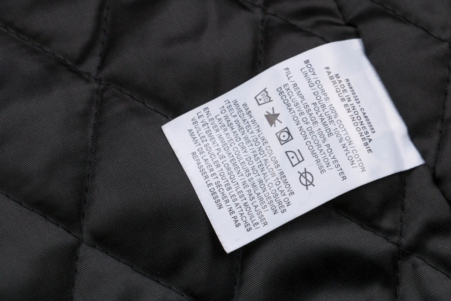 Sup x Nike Mini Swoosh Corduroy Hooded Jacket Wash tag