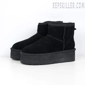 Wmns Classic Mini Platform Boot Sand Black