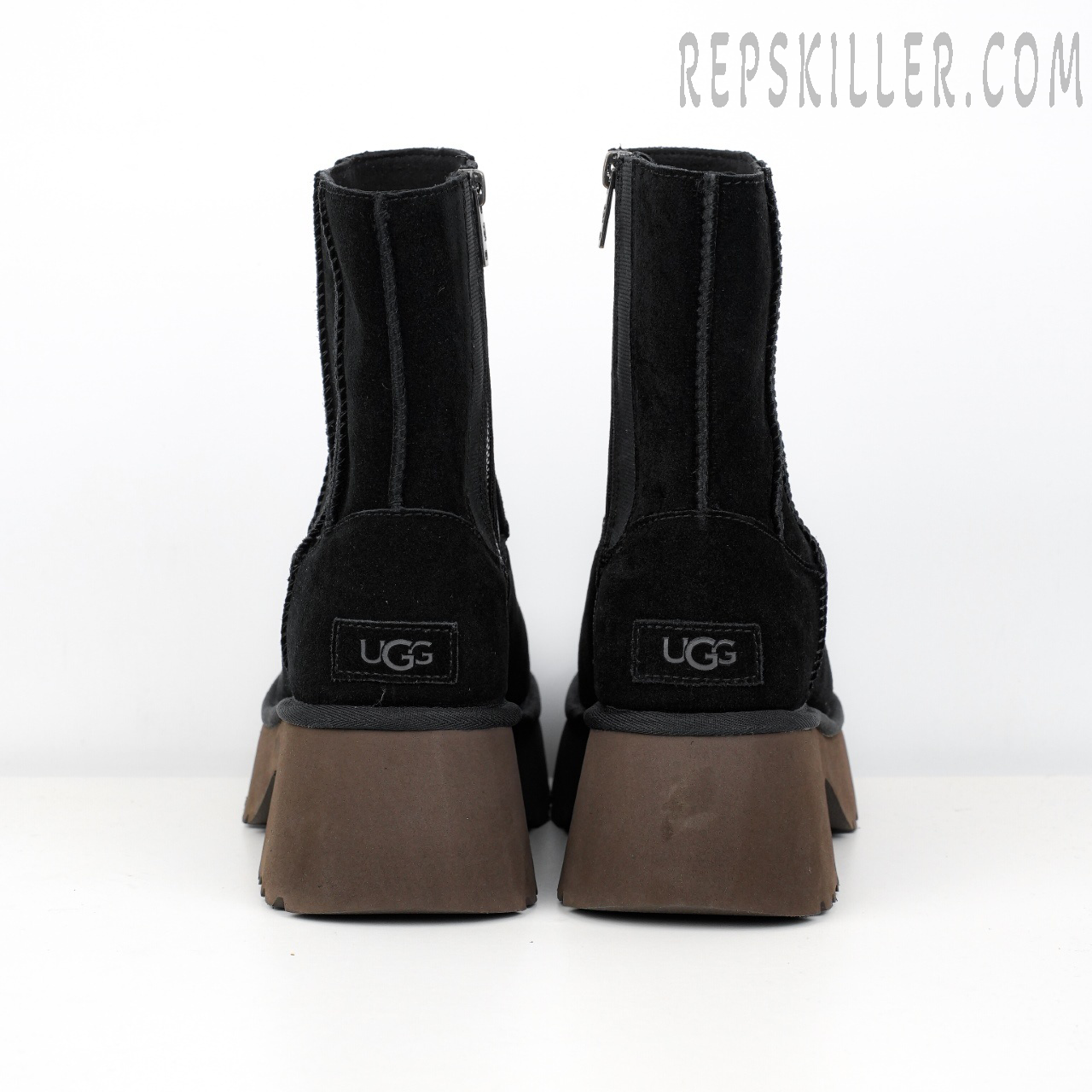 Wmns Classic Twin Seam New Heights Boot Black Heels