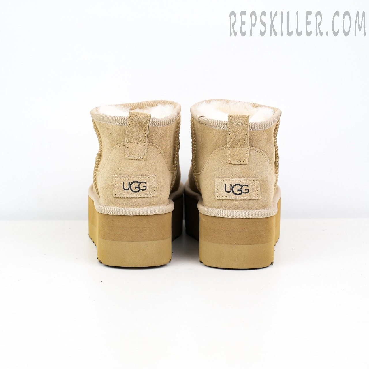 Wmns Classic Ultra Mini Platform Boot 'Mustard Seed' Heels