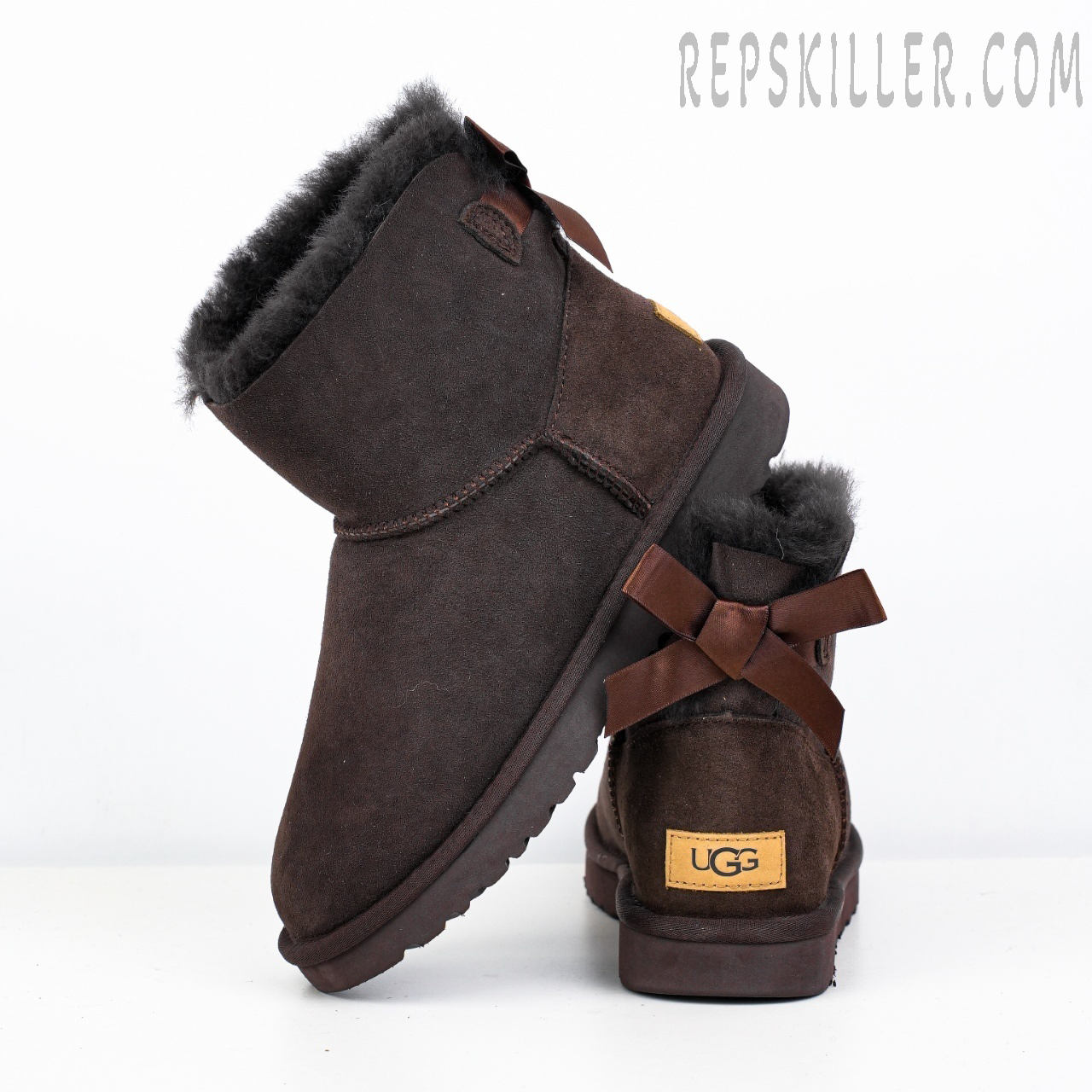 Wmns Mini Bailey Bow II Coffee Brown