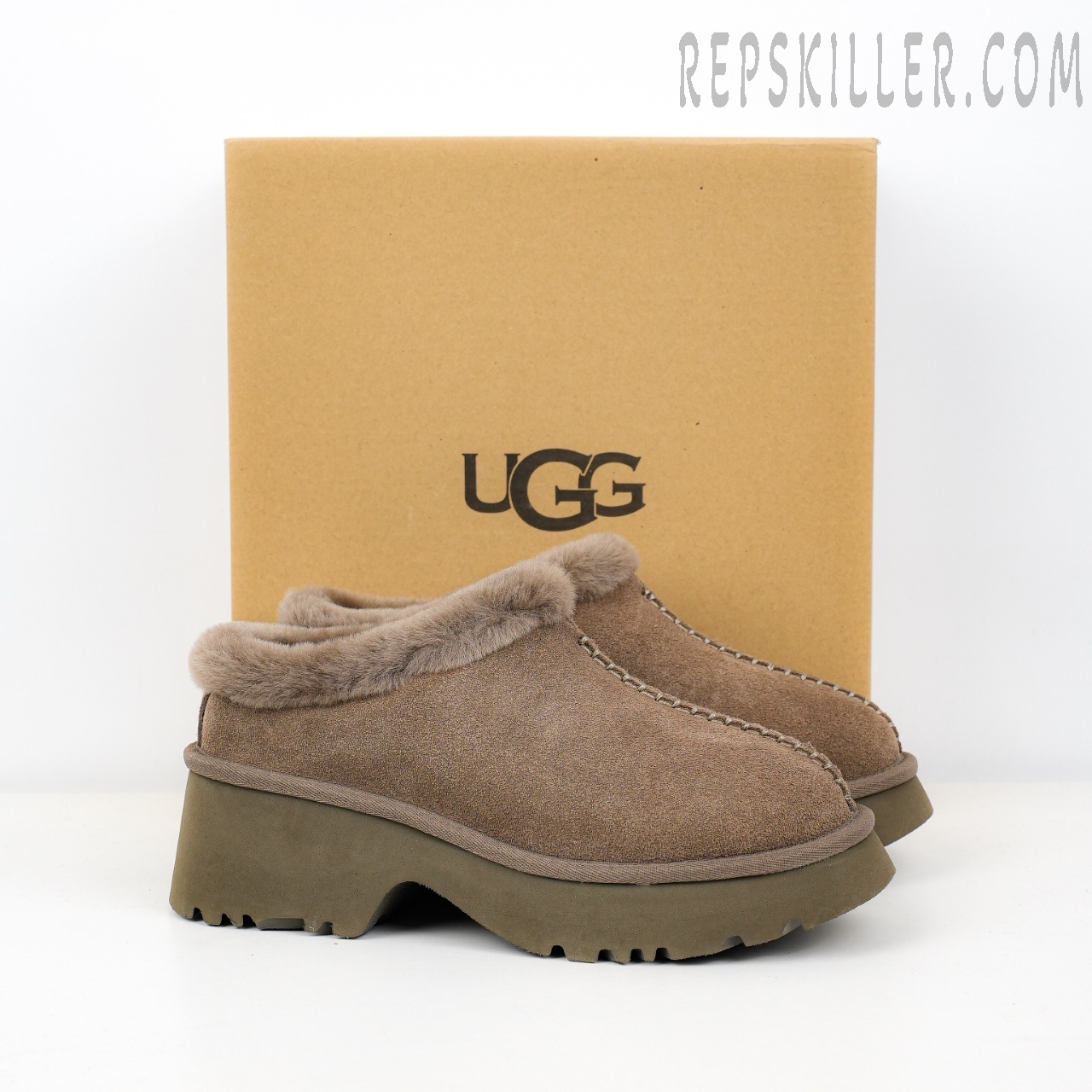 Wmns New Heights Cozy Clog Brown