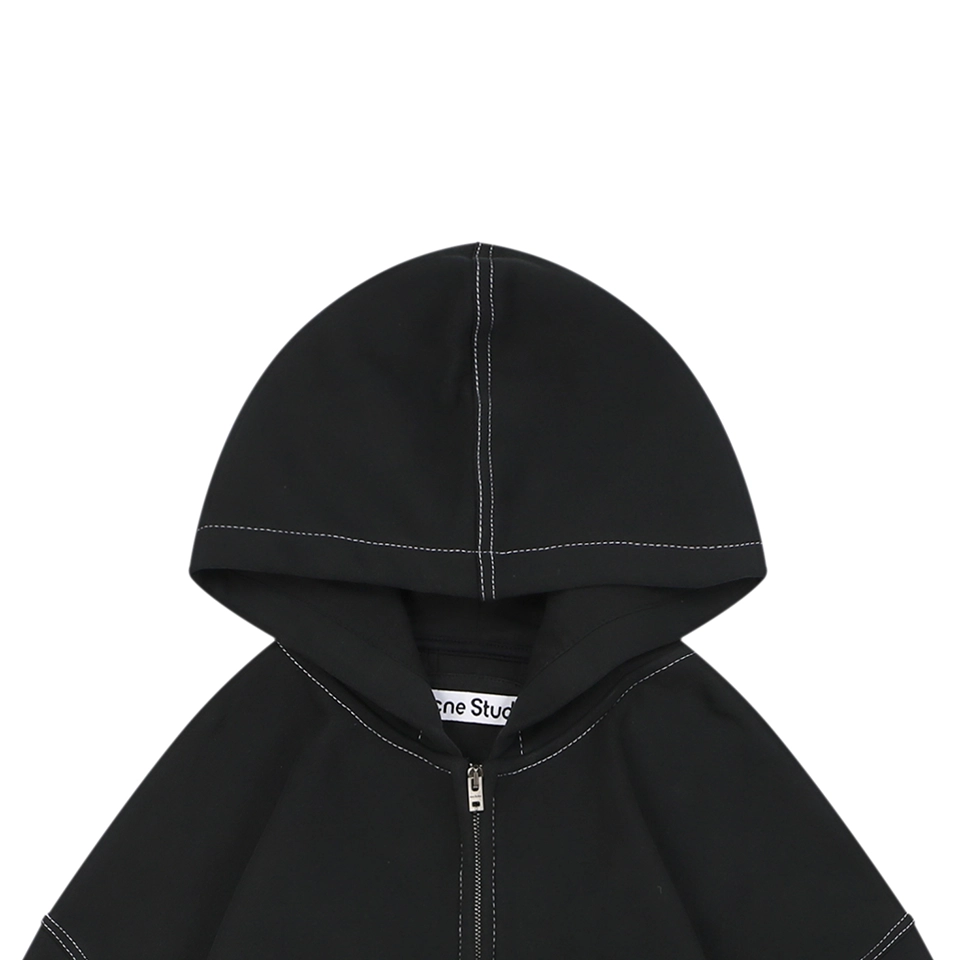 Acne Studios Contrast Stitch Logo Zip Hoodie
