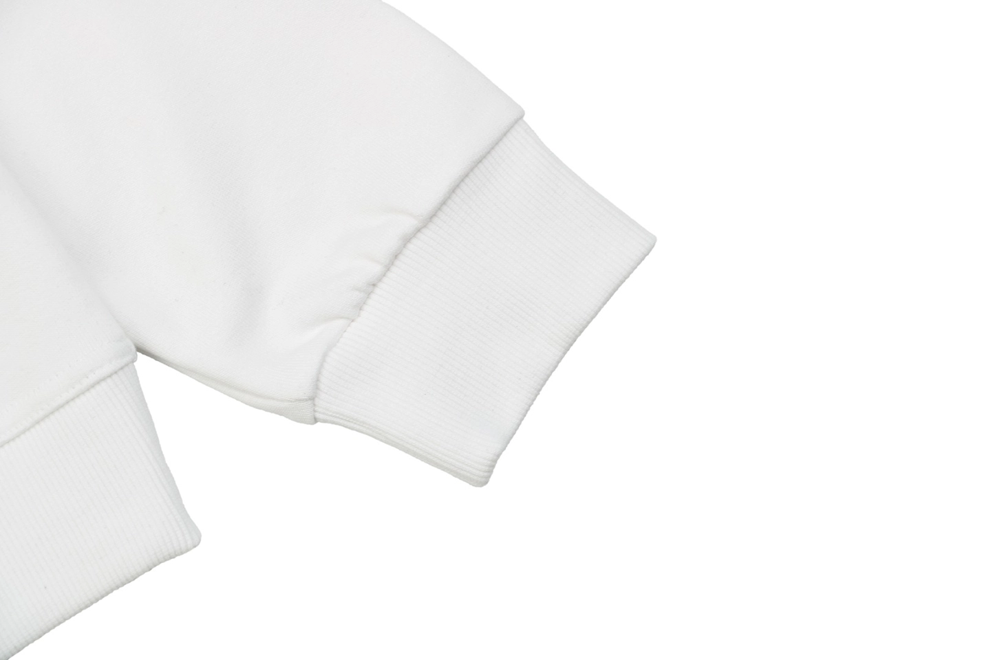 BBry Double Logo Print Hoodie White Cuff
