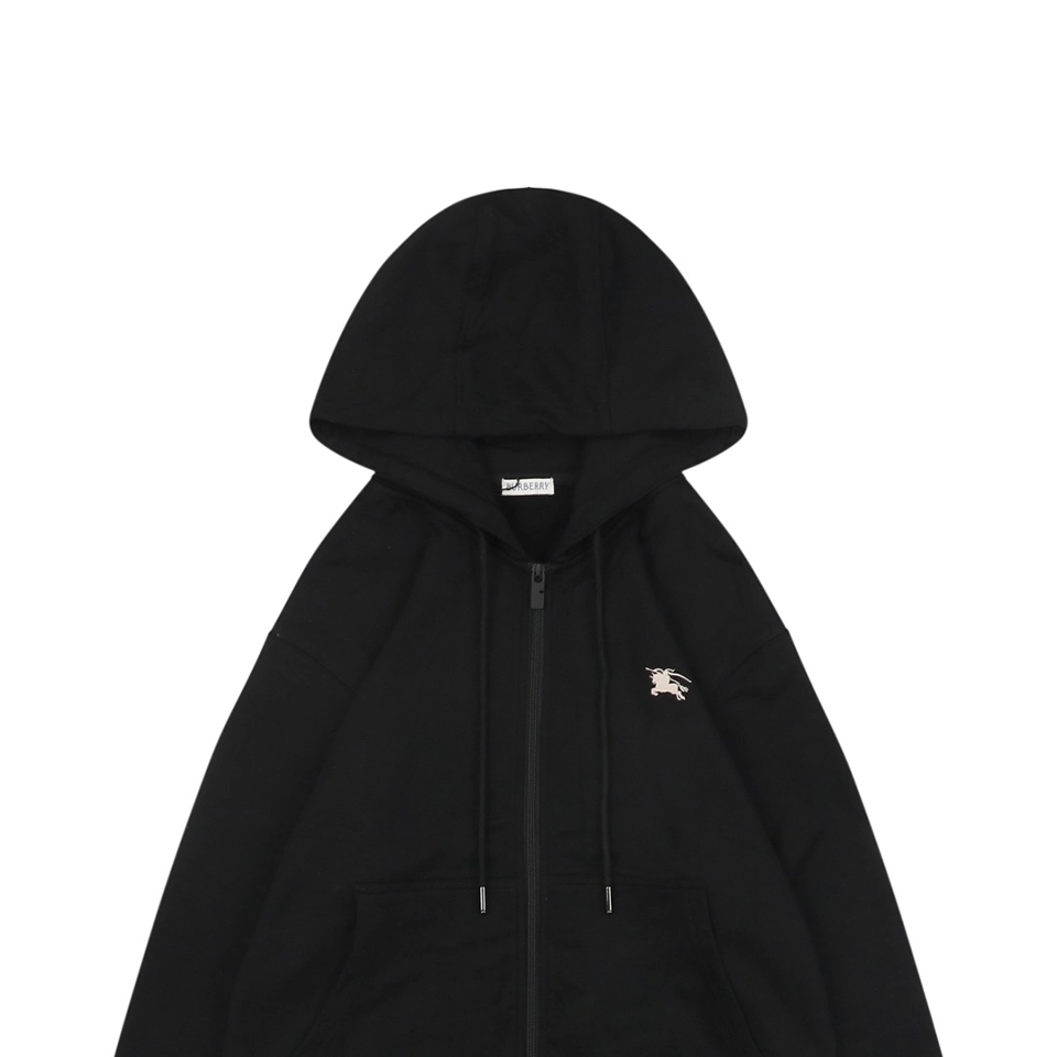 BBry Equestrian Knight Rope Logo Hoodie Black