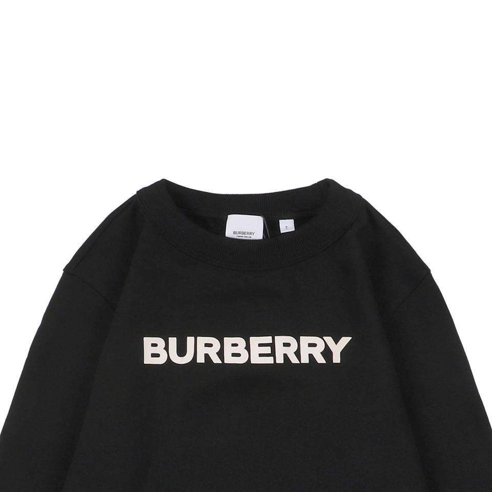 BBry Logo Print Crewneck Sweatshirt Black