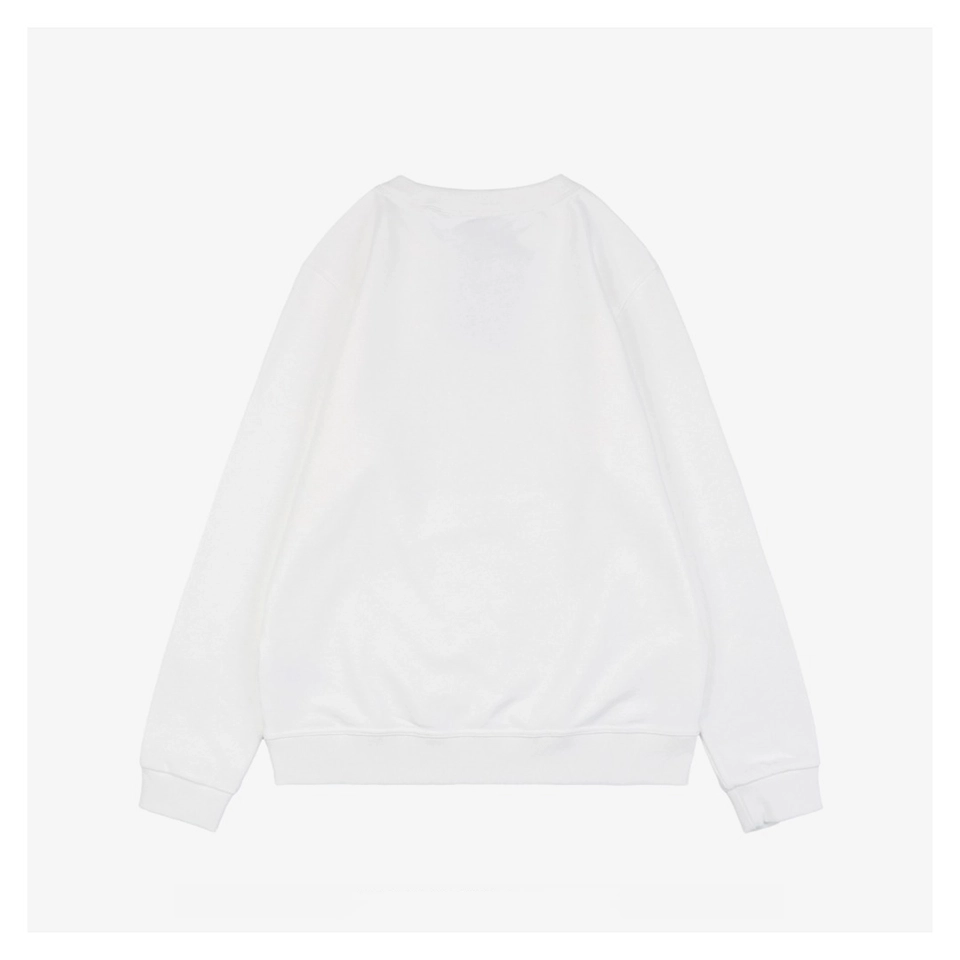BBry Logo Print Crewneck Sweatshirt White Back view
