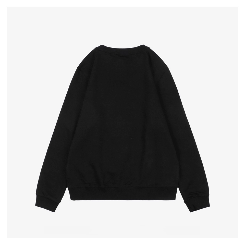 BBry Logo Print Crewneck Sweatshirt Black Back view