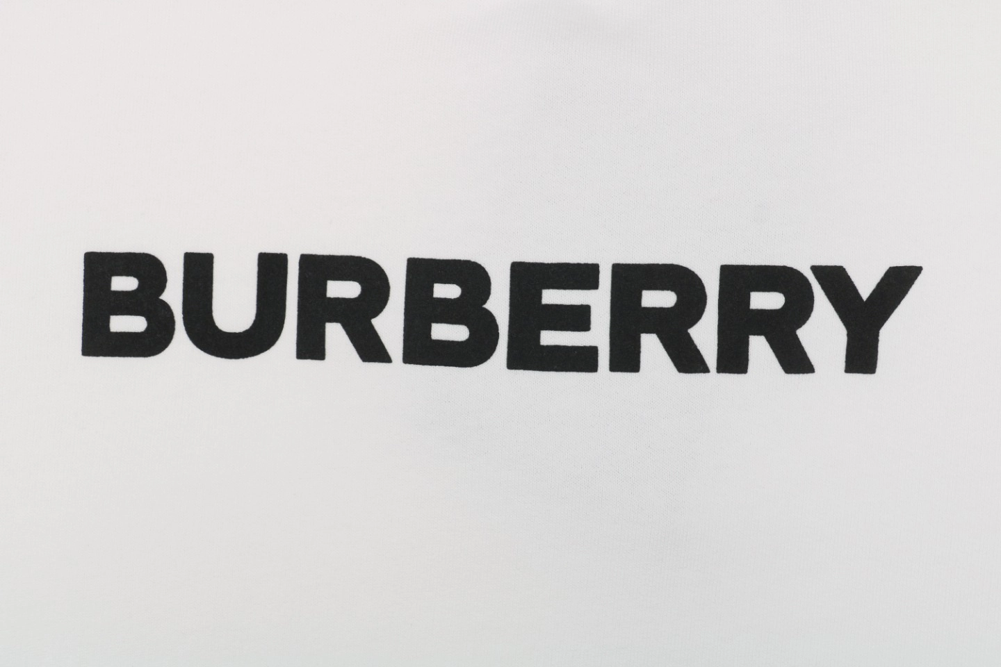 BBry Logo Print Crewneck Sweatshirt White Front Brand Print