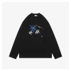 BBry Multicolor Knight Brushed Embroidery Shirt (Black/White)