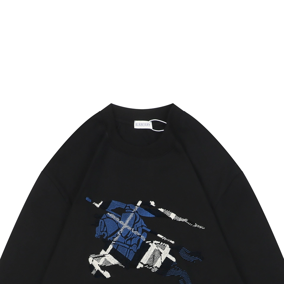 BBry Multicolor Knight Brushed Embroidery Shirt Black