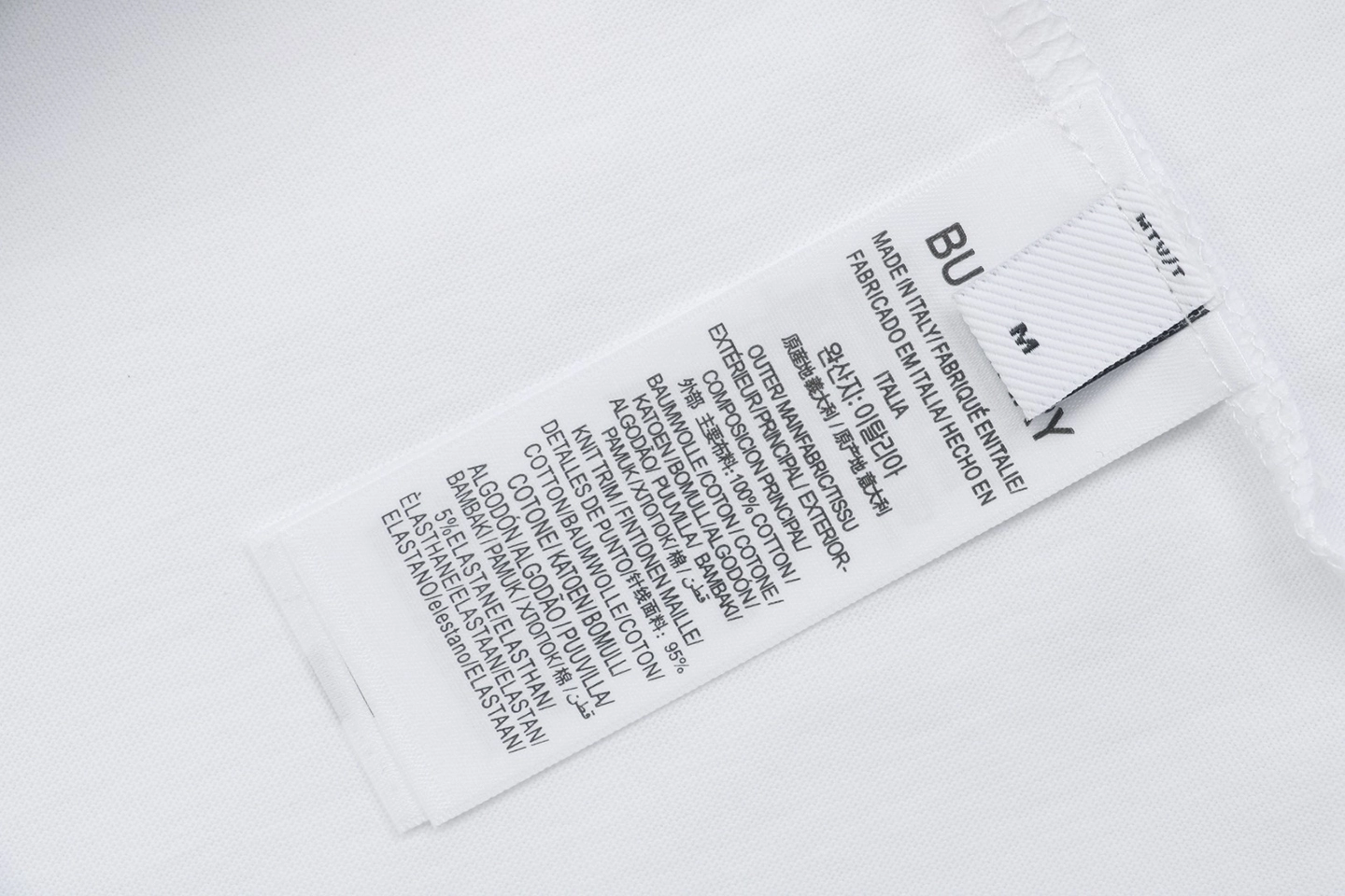 BBry Multicolor Knight Brushed Embroidery Shirt White Wash label