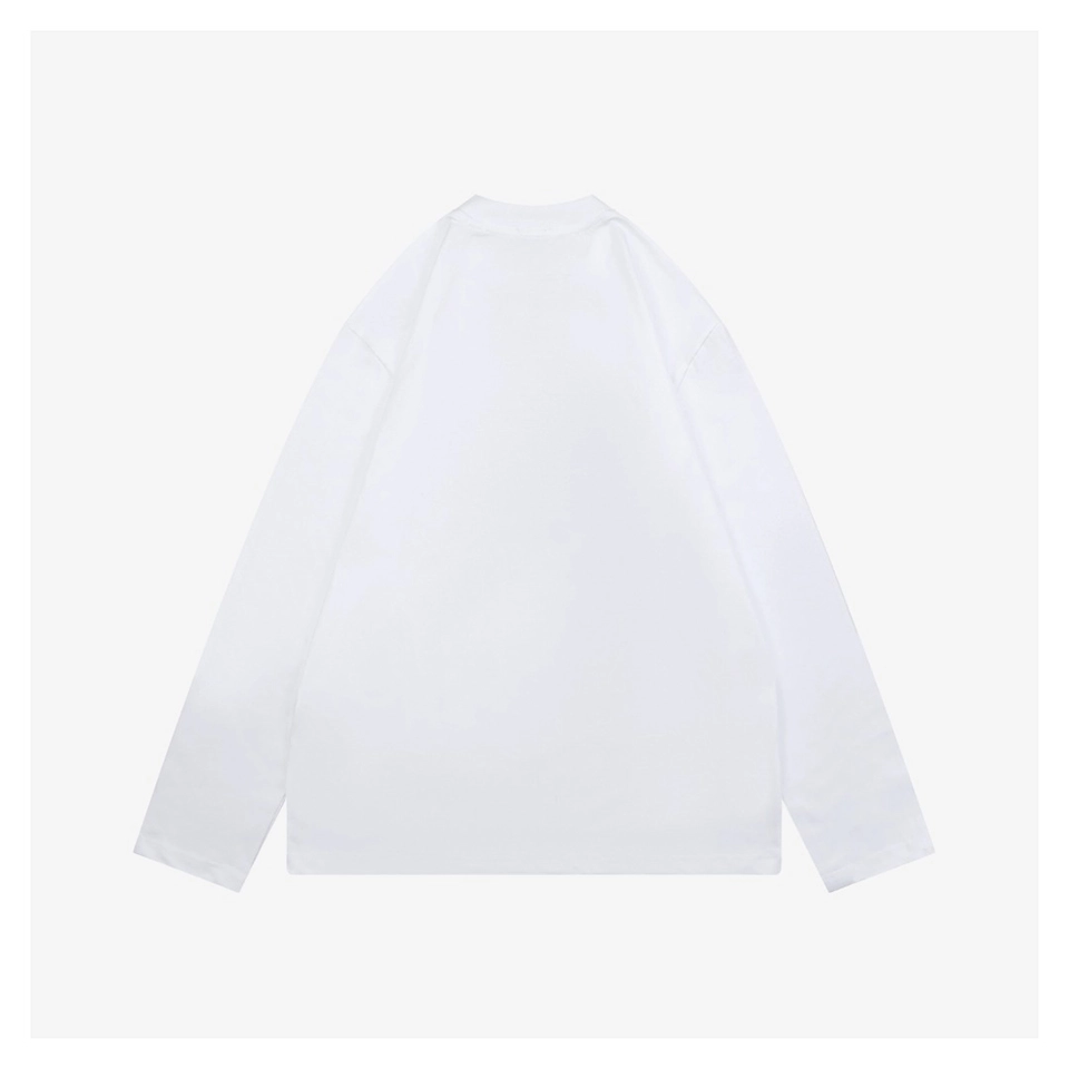 BBry Multicolor Knight Brushed Embroidery Shirt White Back view