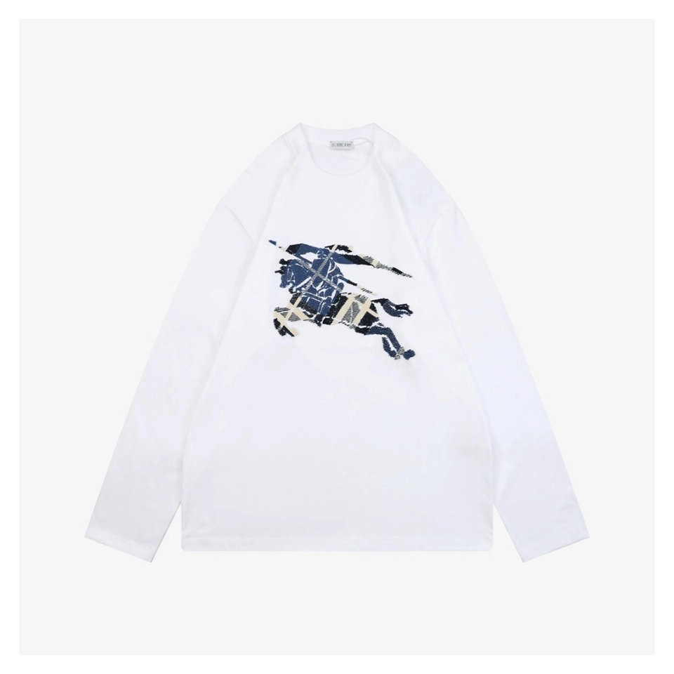 BBry Multicolor Knight Brushed Embroidery Shirt White Front view